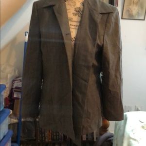 Talbot's gray striped blazer, Medium,